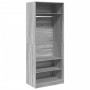 Engineered wood wardrobe in Sonoma grey, 80x50x200 cm by , Wardrobes - Ref: Foro24-3307698, Price: 181,14 €, Discount: %