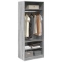 Engineered wood wardrobe in Sonoma grey, 80x50x200 cm by , Wardrobes - Ref: Foro24-3307698, Price: 181,14 €, Discount: %