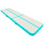 Aufblasbare Gymnastikmatte und Pumpe aus grünem PVC, 600 x 100 x 15 cm von vidaXL, Pilates und Yogamatten - Ref: Foro24-92669...