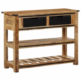 Mesa consola de madera maciza de mango 100x35x75 cm de , Mesas auxiliares - Ref: Foro24-374059, Precio: 227,99 €, Descuento: %