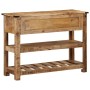 Mesa consola de madera maciza de mango 100x35x75 cm de , Mesas auxiliares - Ref: Foro24-374059, Precio: 227,23 €, Descuento: %