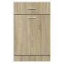 Armario inferior contrachapada color roble ahumado 50x46x81,5cm de , Armarios de cocina - Ref: Foro24-847494, Precio: 86,35 €...