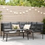 Garden sofa with black steel frame and textilene cushions by , Garden sets - Ref: Foro24-3283745, Price: 357,40 €, Discount: %