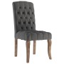 Dining chairs, set of 4, fabric with a gray linen-like appearance. by , dining chairs - Ref: Foro24-3309173, Price: 480,99 €,...