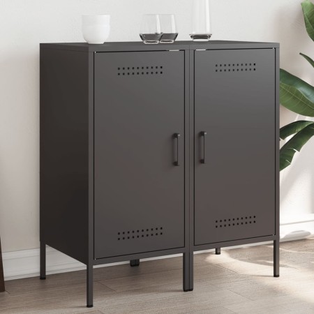 Cold-rolled black steel sideboard 2 pieces 36x39x79 cm by , Sideboards - Ref: Foro24-843013, Price: 154,38 €, Discount: %