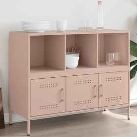 Cold-rolled steel sideboard in pink, 100.5x39x79 cm by , Sideboards - Ref: Foro24-843091, Price: 164,81 €, Discount: %