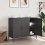 Cold-rolled black steel sideboard 100.5x39x79 cm by , Sideboards - Ref: Foro24-843024, Price: 172,43 €, Discount: %