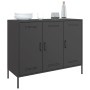 Cold-rolled black steel sideboard 100.5x39x79 cm by , Sideboards - Ref: Foro24-843024, Price: 172,43 €, Discount: %