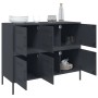 Cold-rolled anthracite gray laminated steel sideboard 100.5x39x79 cm by , Sideboards - Ref: Foro24-843098, Price: 184,37 €, D...