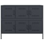 Cold-rolled anthracite gray laminated steel sideboard 100.5x39x79 cm by , Sideboards - Ref: Foro24-843098, Price: 184,37 €, D...