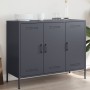 Cold-rolled anthracite gray laminated steel sideboard 100.5x39x79 cm by , Sideboards - Ref: Foro24-843026, Price: 183,96 €, D...