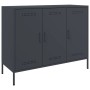 Cold-rolled anthracite gray laminated steel sideboard 100.5x39x79 cm by , Sideboards - Ref: Foro24-843026, Price: 183,96 €, D...