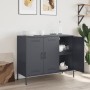 Cold-rolled anthracite gray laminated steel sideboard 100.5x39x79 cm by , Sideboards - Ref: Foro24-843026, Price: 183,96 €, D...