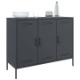 Cold-rolled anthracite gray laminated steel sideboard 100.5x39x79 cm by , Sideboards - Ref: Foro24-843026, Price: 183,96 €, D...