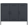 Cold-rolled anthracite gray laminated steel sideboard 100.5x39x79 cm by , Sideboards - Ref: Foro24-843026, Price: 183,96 €, D...