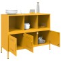 Cold-rolled steel sideboard in yellow, 100.5x39x79 cm by , Sideboards - Ref: Foro24-843093, Price: 164,81 €, Discount: %