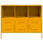 Cold-rolled steel sideboard in yellow, 100.5x39x79 cm by , Sideboards - Ref: Foro24-843093, Price: 164,81 €, Discount: %