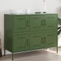 Cold-rolled steel sideboard in olive green 100.5x39x79 cm by , Sideboards - Ref: Foro24-843100, Price: 184,42 €, Discount: %