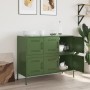 Cold-rolled steel sideboard in olive green 100.5x39x79 cm by , Sideboards - Ref: Foro24-843100, Price: 184,42 €, Discount: %