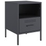 Cold-rolled steel anthracite bedside table 36x39x50.5 cm by , Nightstands - Ref: Foro24-843058, Price: 104,99 €, Discount: %