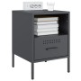 Cold-rolled steel anthracite bedside table 36x39x50.5 cm by , Nightstands - Ref: Foro24-843058, Price: 104,99 €, Discount: %