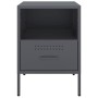 Cold-rolled steel anthracite bedside table 36x39x50.5 cm by , Nightstands - Ref: Foro24-843058, Price: 78,65 €, Discount: %