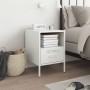 Cold-rolled steel white bedside table 36x39x50.5 cm by , Nightstands - Ref: Foro24-843064, Price: 78,65 €, Discount: %