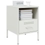 Cold-rolled steel white bedside table 36x39x50.5 cm by , Nightstands - Ref: Foro24-843064, Price: 78,65 €, Discount: %