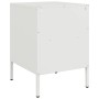 Cold-rolled steel white bedside table 36x39x50.5 cm by , Nightstands - Ref: Foro24-843064, Price: 78,65 €, Discount: %