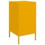 Bedside tables 2 units yellow laminated steel 36x39x68 cm by , Nightstands - Ref: Foro24-843085, Price: 215,94 €, Discount: %