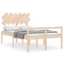 Cama para personas mayores con cabecero madera maciza de vidaXL, Camas y somieres - Ref: Foro24-3195521, Precio: 147,74 €, De...