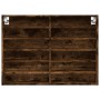 Engineered smoked oak wood display case 80x8.5x58 cm by , Shelves and shelves - Ref: Foro24-847958, Price: 48,58 €, Discount: %