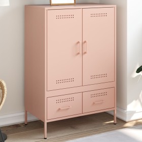 Cold-rolled steel sideboard in pink, 68x39x101.5 cm by , Sideboards - Ref: Foro24-843109, Price: 194,28 €, Discount: %