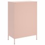 Aparador de acero laminado en frío rosa 68x39x101,5 cm de , Aparadores - Ref: Foro24-843109, Precio: 194,23 €, Descuento: %