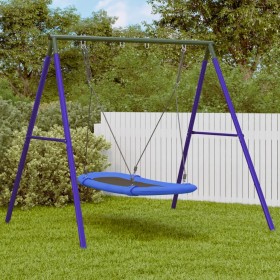 Outdoor swing set with a nest swing by , Swings and play structures - Ref: Foro24-3283584, Price: 166,33 €, Discount: %