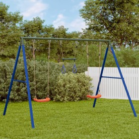 Schaukelspielplatz im Freien mit Schaukeln und Trapez von , Schaukeln und Spielgeräte - Ref: Foro24-3283599, Preis: 131,99 €,...