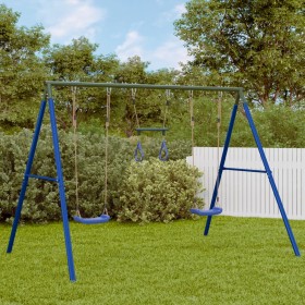 Schaukelspielplatz im Freien mit Schaukeln und Trapez von , Schaukeln und Spielgeräte - Ref: Foro24-3283590, Preis: 131,99 €,...