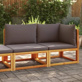 2-seater garden sofa with solid acacia wood cushions by , Outdoor sofas - Ref: Foro24-4008175, Price: 246,72 €, Discount: %