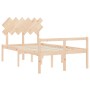 Cama para personas mayores con cabecero madera maciza de vidaXL, Camas y somieres - Ref: Foro24-3195521, Precio: 147,74 €, De...