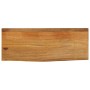 Solid mango wood natural edge table top 80x40x3.8 cm by , Table tops - Ref: Foro24-370586, Price: 49,10 €, Discount: %