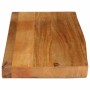 Massivholz-Tischplatte mit natürlicher Kante aus Mangoholz 80x40x3,8 cm. von , Tischplatten - Ref: Foro24-370586, Preis: 49,1...