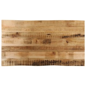 Massivholz-Tischplatte mit natürlicher Kante aus Mangoholz 120x60x3,8 cm. von , Tischplatten - Ref: Foro24-370696, Preis: 105...