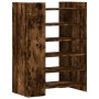 Shoe cabinet made of smoked oak engineered wood, measuring 74.5x37.5x100cm. by , Shoe racks and shoe organizers - Ref: Foro24...