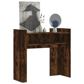 Smoked oak engineered wood console table 100x35x90 cm by , Side tables - Ref: Foro24-848469, Price: 74,99 €, Discount: %