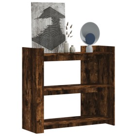 Mesa consola de madera de ingeniería roble ahumado 100x35x90 cm de , Mesas auxiliares - Ref: Foro24-848476, Precio: 86,99 €, ...