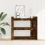 Smoked oak engineered wood console table 100x35x90 cm by , Side tables - Ref: Foro24-848476, Price: 78,60 €, Discount: %