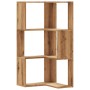 Corner shelf 3 levels oak wood artisan 50x50x102 cm by , Bookcases and shelves - Ref: Foro24-852599, Price: 63,95 €, Discount: %