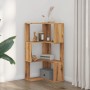 Corner shelf 3 levels oak wood artisan 50x50x102 cm by , Bookcases and shelves - Ref: Foro24-852599, Price: 63,95 €, Discount: %