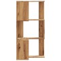 Corner shelf 3 levels oak wood artisan 50x50x102 cm by , Bookcases and shelves - Ref: Foro24-852599, Price: 63,95 €, Discount: %