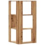 Corner shelf 3 levels oak wood artisan 50x50x102 cm by , Bookcases and shelves - Ref: Foro24-852599, Price: 63,95 €, Discount: %